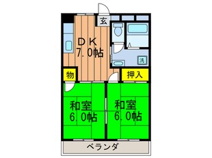 バンフリ－トくずはの物件間取画像